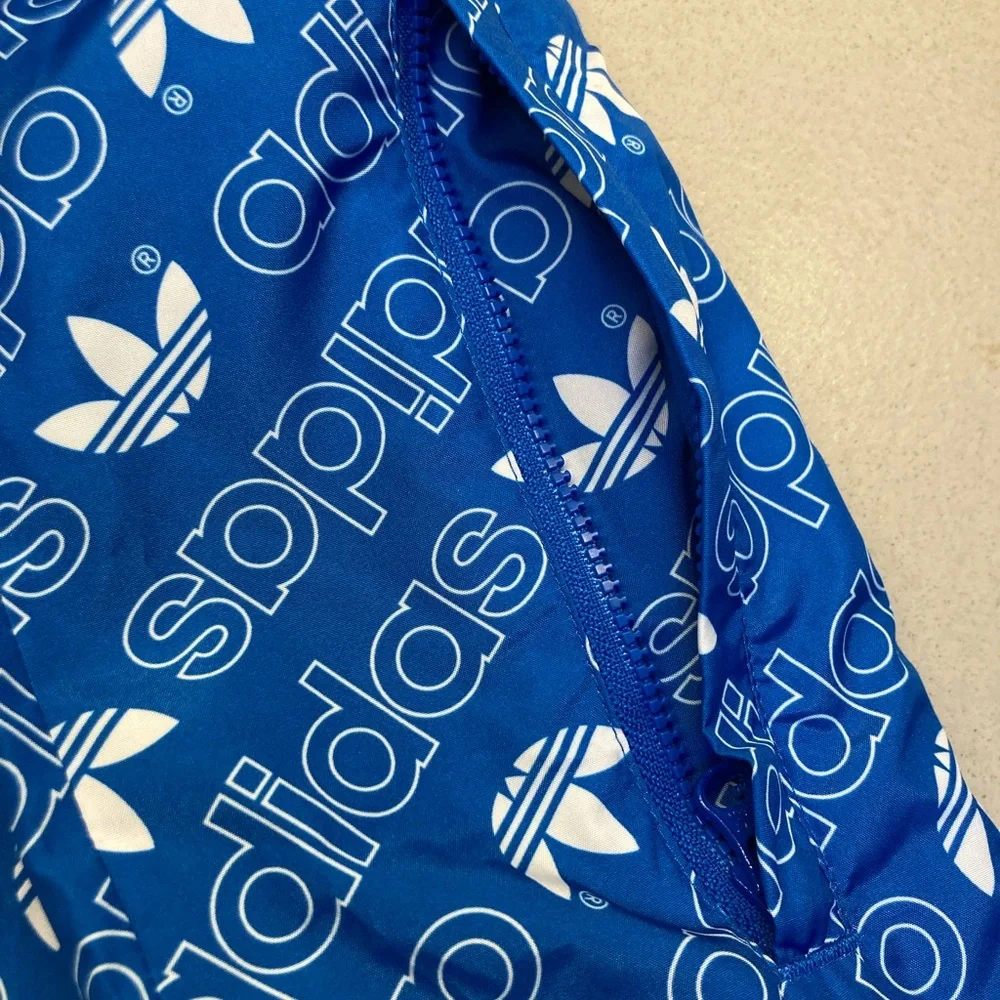 ADIDAS 💙 Trefoil Logo Hooded Windbreaker - Picture 7 of 9